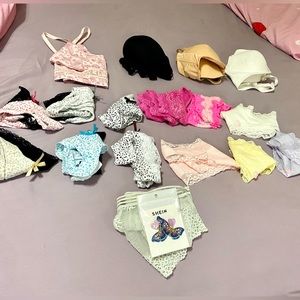 LINGERIE HAUL - 17 ITEMS - 13 PANTIES - 4 BRAS NWOT Victorias Secret